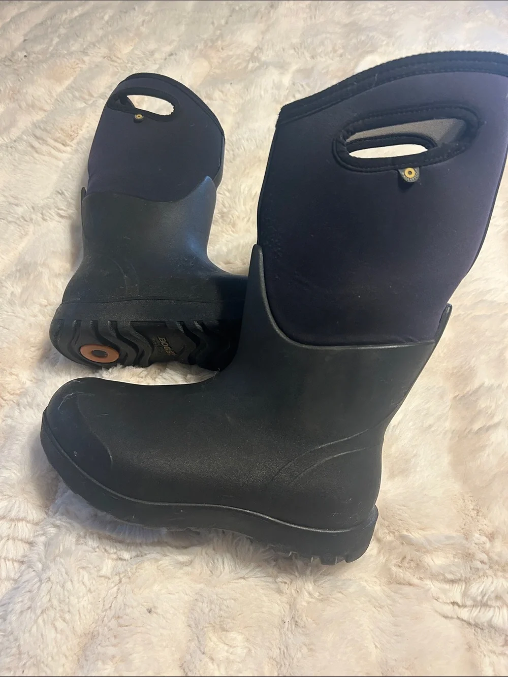Bogs Black Everyday Neo-Tech Pull-On Rain Boots